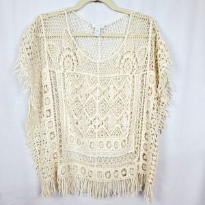 Chico's Crochet Kimbra top sz L/XL